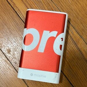 Mophie Red and White Portable Charger